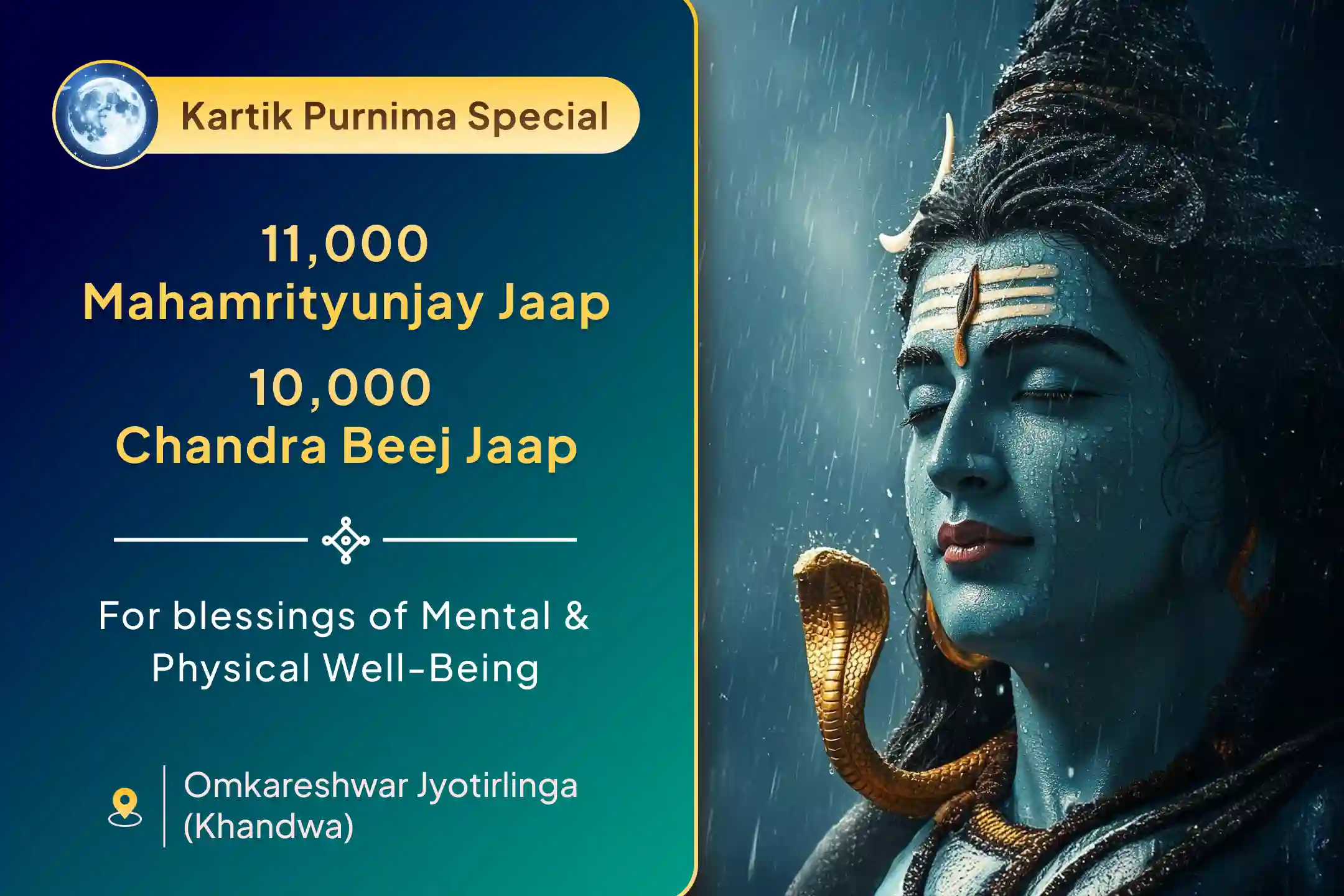 Participate in the Chandra Mrityusamharakay Kartik Purnima Special